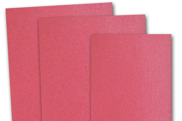 Shimmery Vibrant Pink Card Stock for DIY invitations and Valentines -  CutCardStock