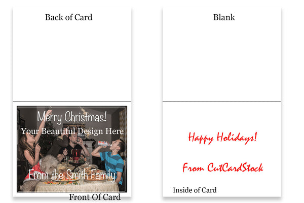 Custom Christmas & Holiday Cards, 5x7 Cardstock, Blank Envelope, Getting  Fizzy