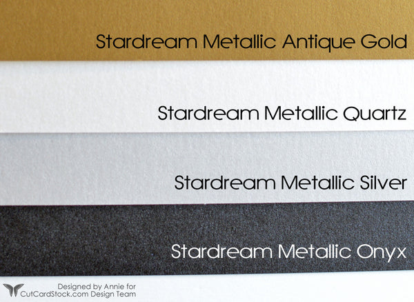 Onyx Black Card Stock - 12 x 12 Stardream Metallic 105lb Cover