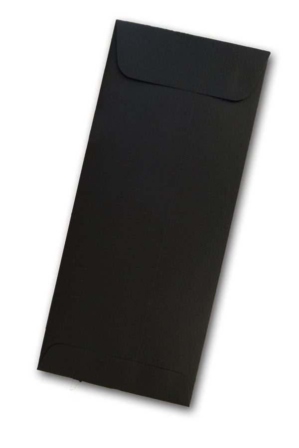 Licorice Black Envelopes - #10 Gmund Colors Matt 4 ⅛ x 9 ½ Straight Flap 81T