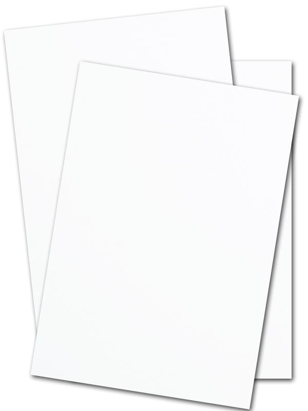 8 1/2 x 11 Cardstock - Glossy White (50 Qty.) 