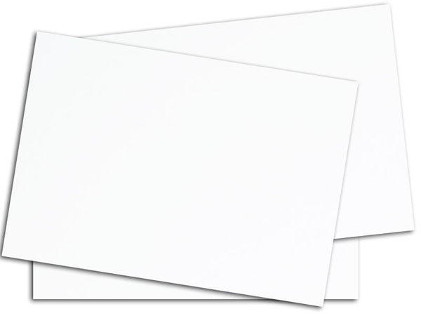 Single Sided Heavyweight Glossy Cardstock Size 8 1/2 inch x 11 inch - Pack of 50 Sheets, White