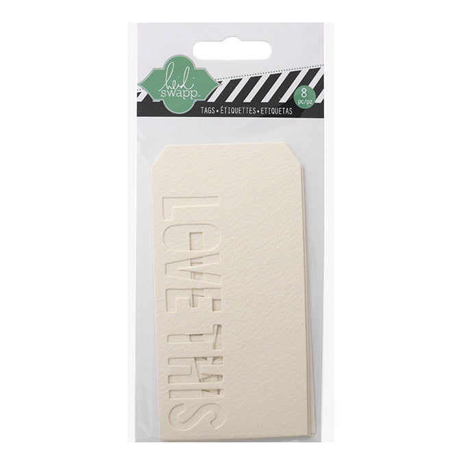 Heidi Swapp HS01234 Mixed Media Watercolor Paper Tags 8/Pkg