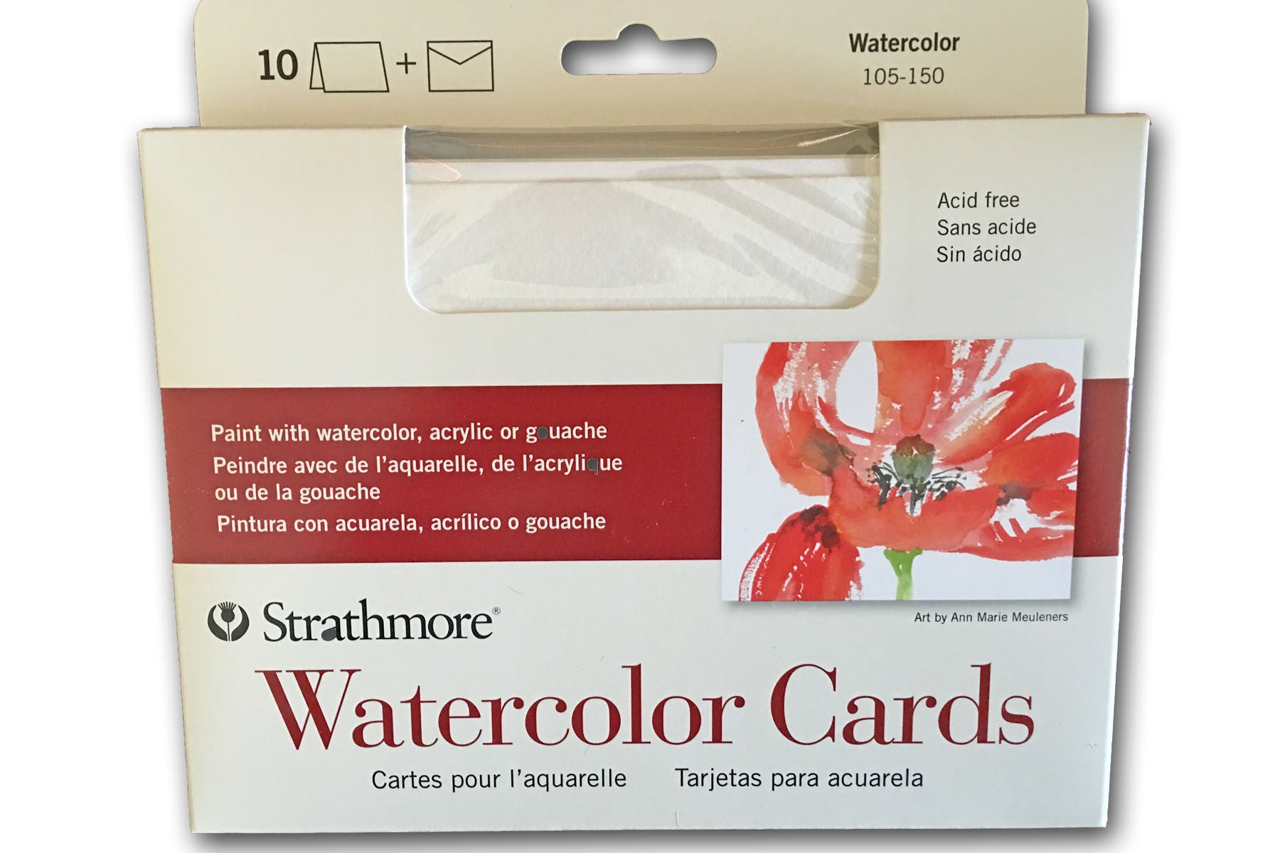 Strathmore Cards & Envelopes 5 X6.875 50/Pkg-Watercolor, 1 count - Ralphs