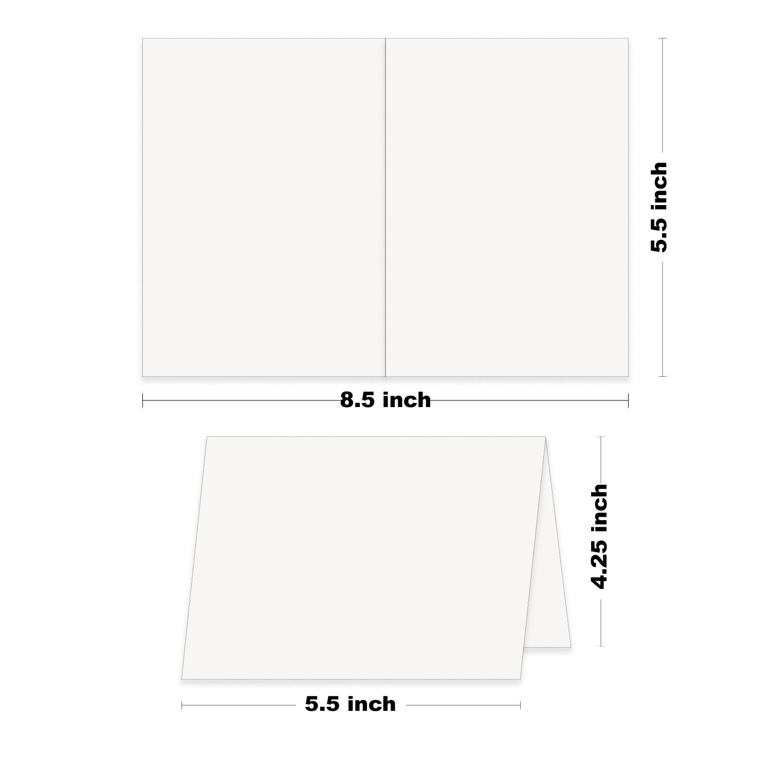 4x6 Photo Card & Envelope Set, Gray-Yellow