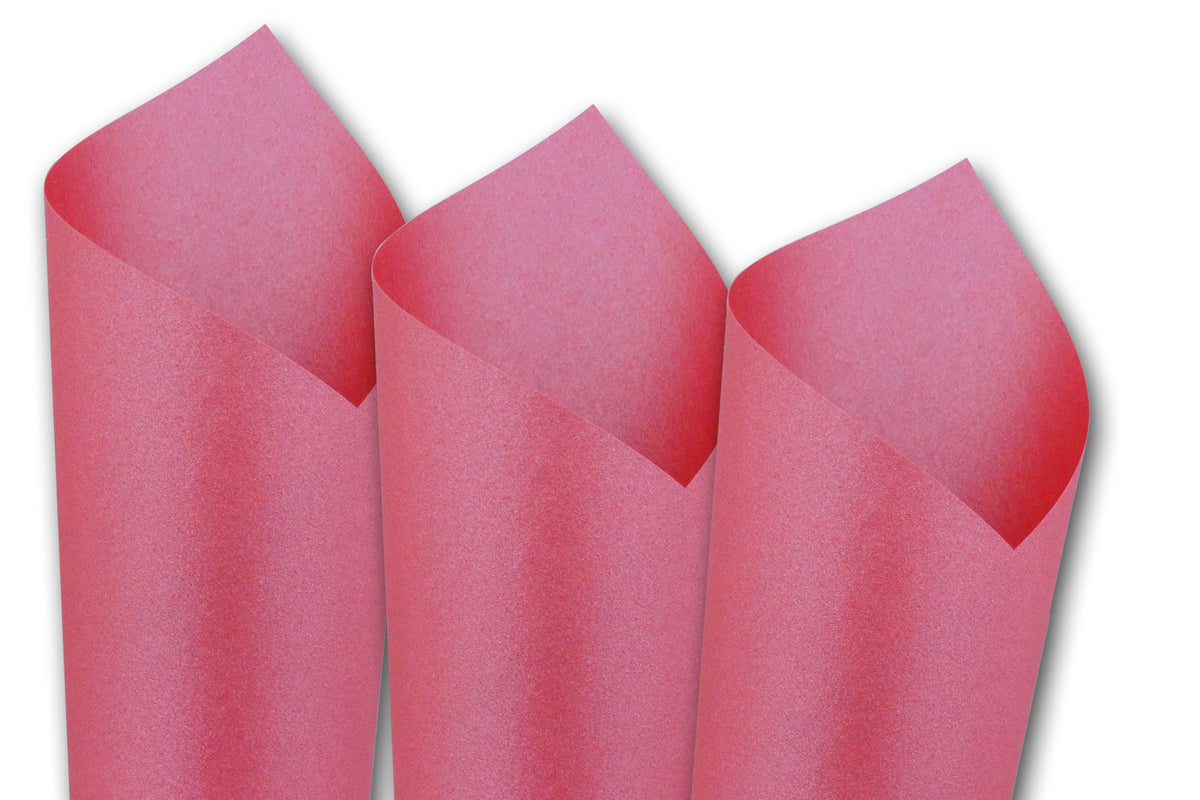 Azalea Pink Folded Card - A9 Stardream Metallic 5 1/2 x 8 1/2 105C - LCI  Paper