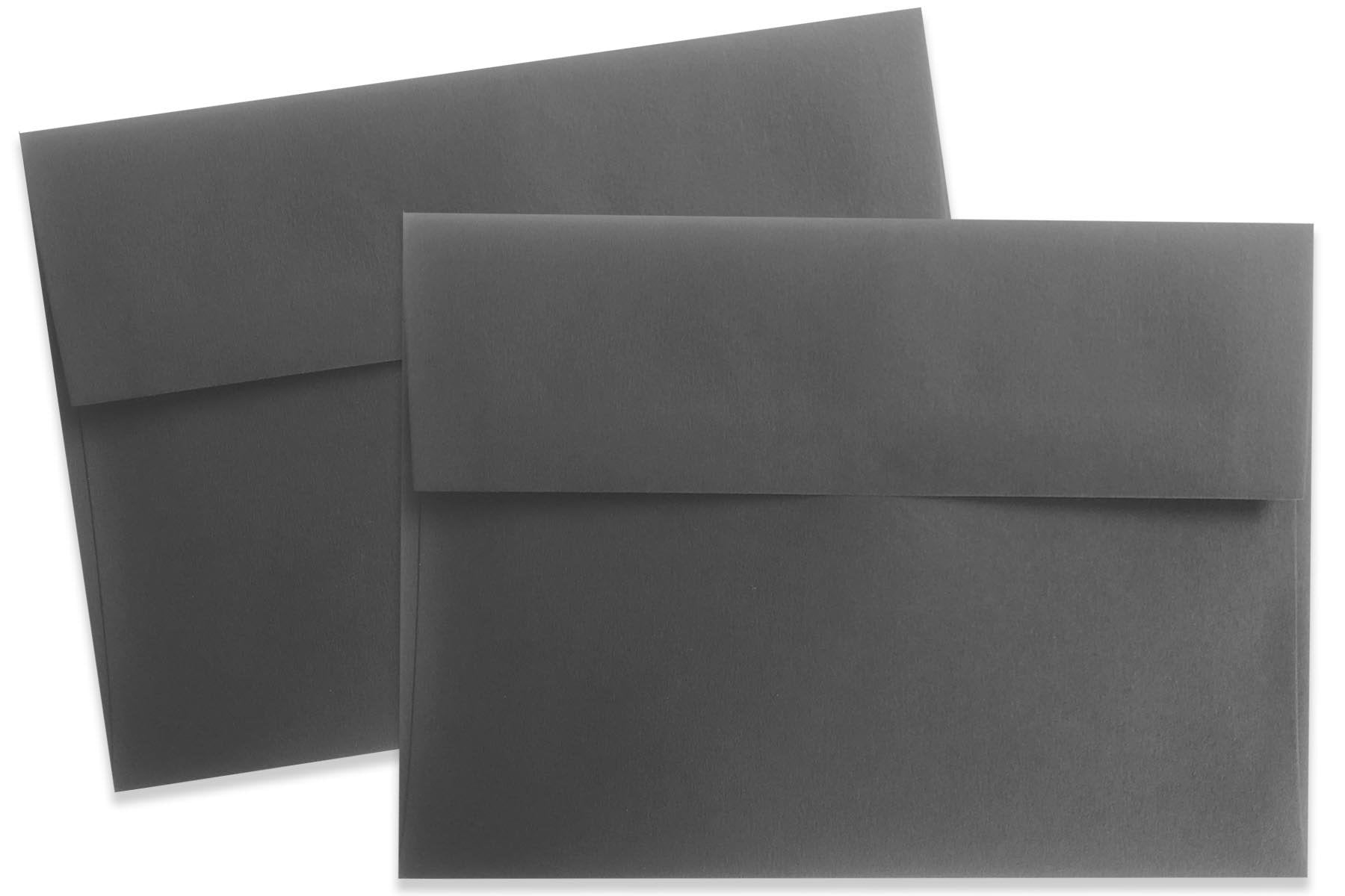 50 Pack Black Envelopes - Bulk Black 5x7 Envelopes for Invitations