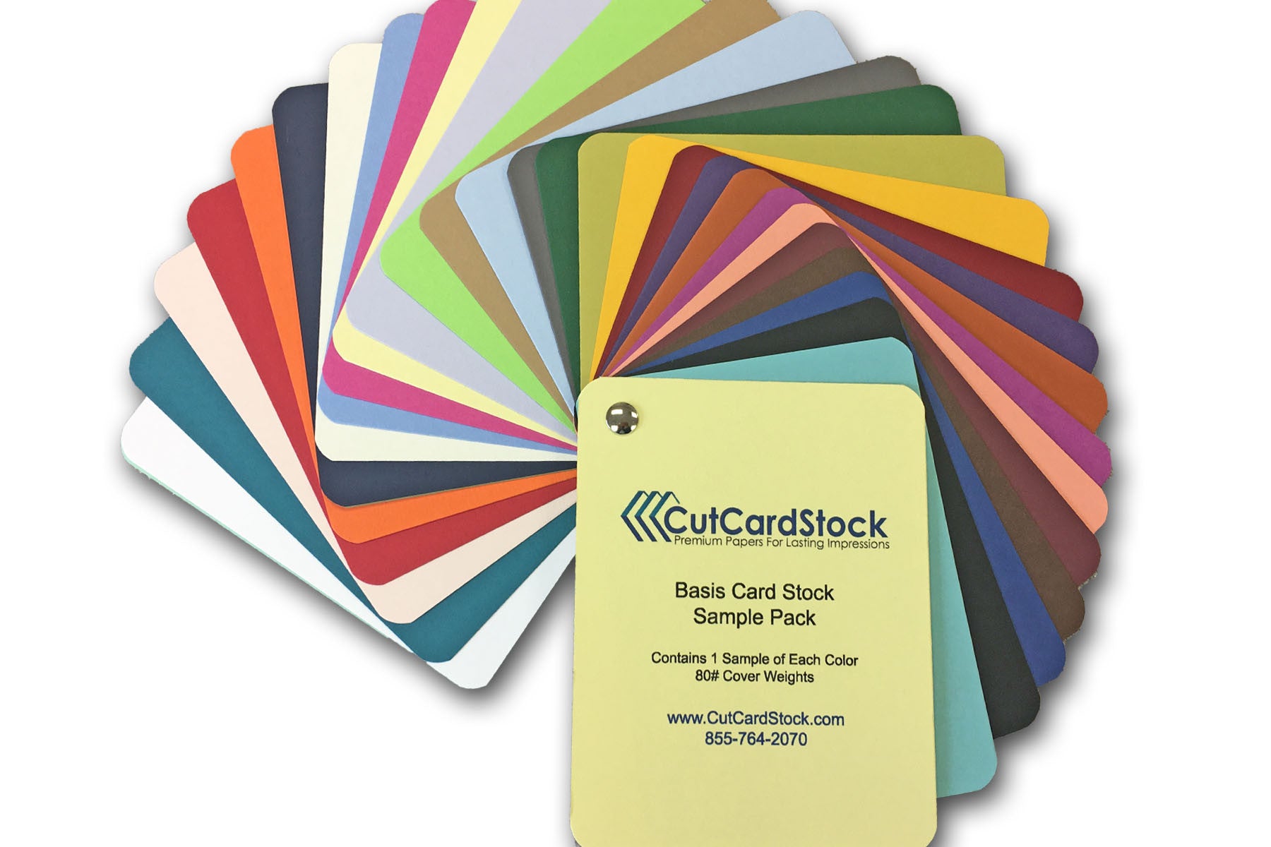 Cardstock stationery samples