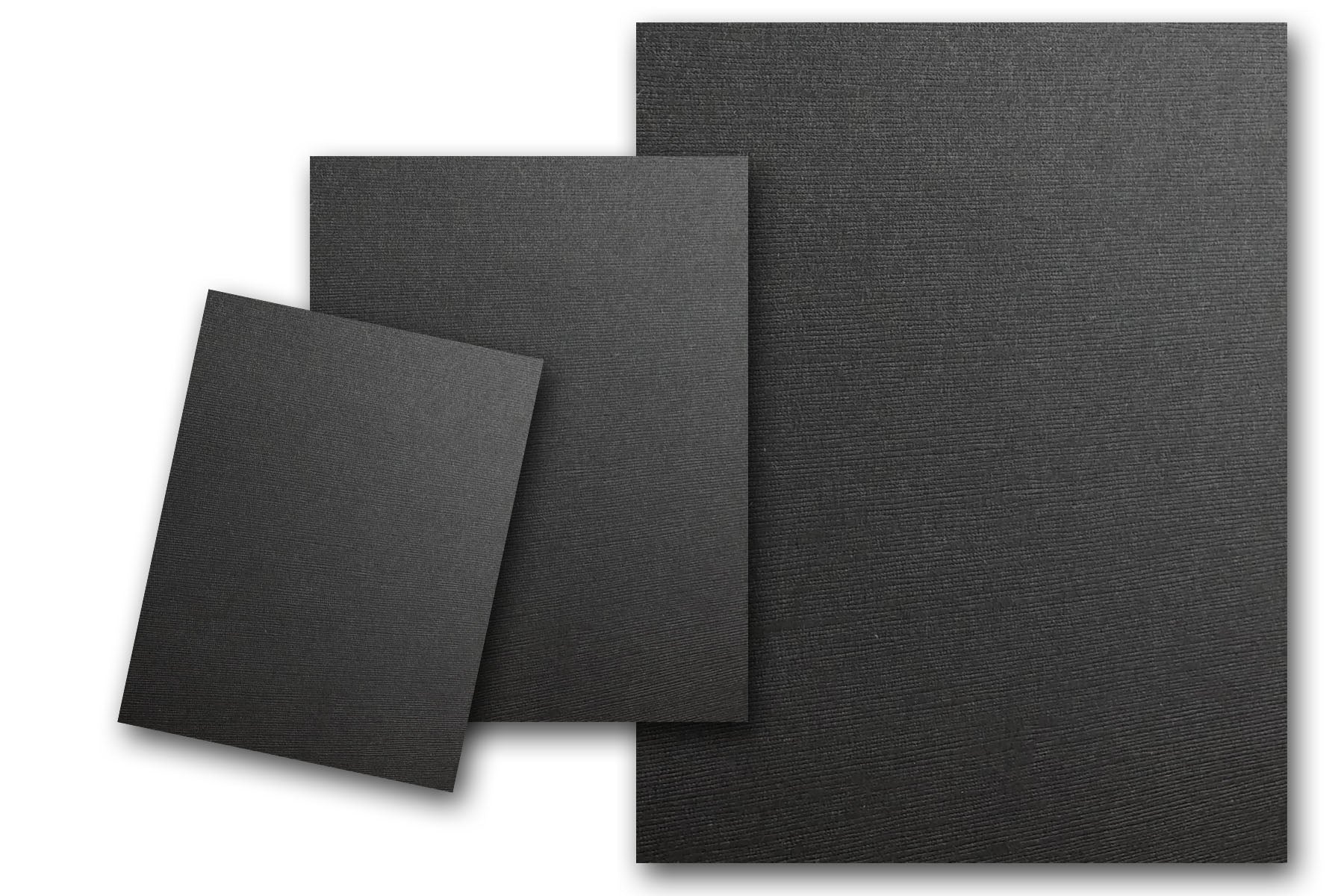 Canvas Textured Black Discount Card Stock for DIY Cards and