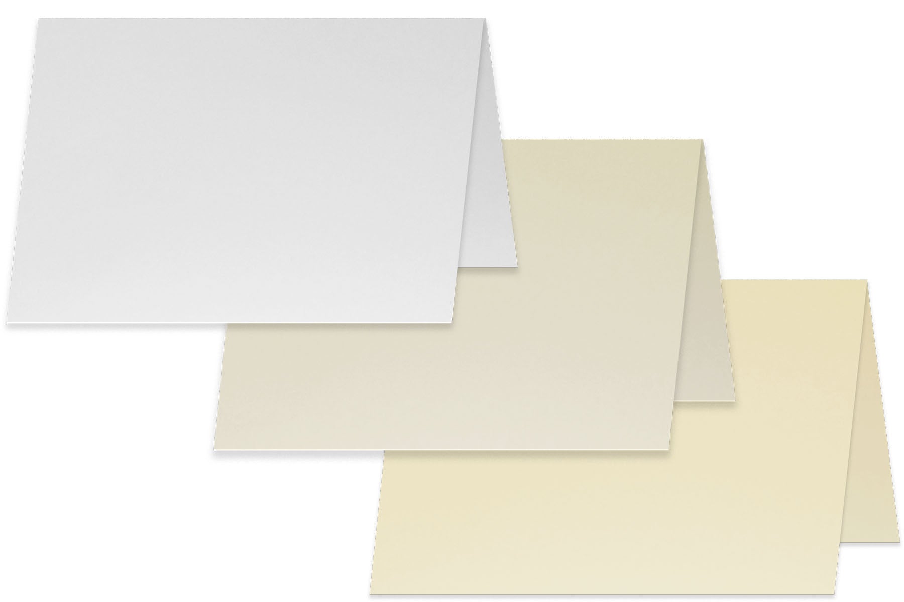 PT Premium Small Folded Note Cards with Matching Envelopes A-1 Set - Small  or Bulk Packs - Great for DIY Blank card sets, Greeting Cards, Thank You's