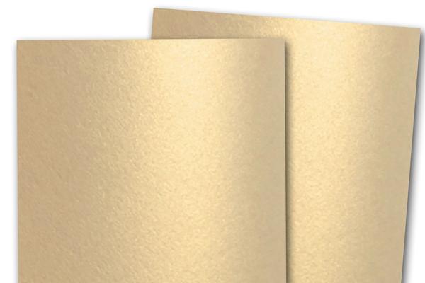 50-Pack Metallic Cardboard Sheets in Gold Foil for Arts & Crafts Supplies, Letter Size