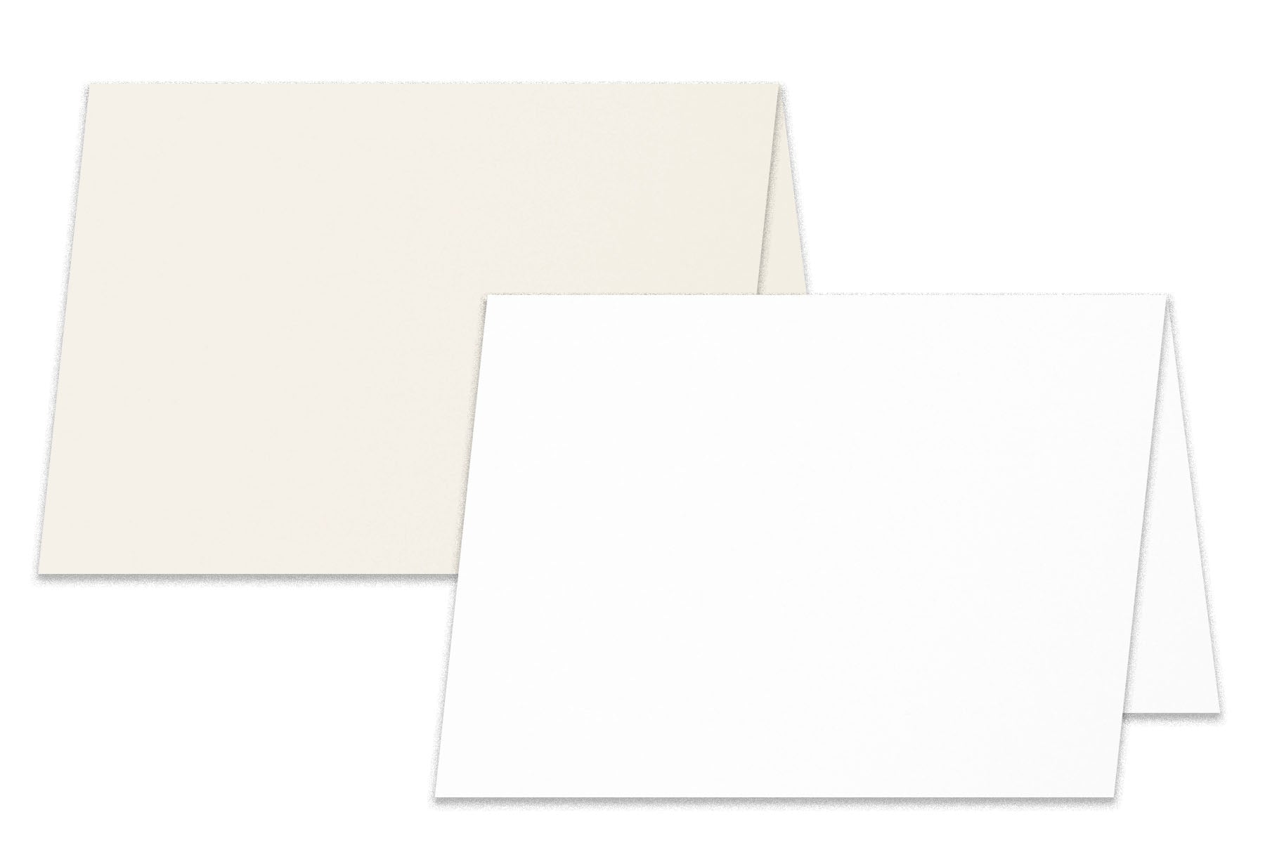 White Blank Greeting Fold Over Cards Uncoated, 4 1/2 x 6 Inches Cards - 40 Foldover Greeting Cards Cards and Envelopes