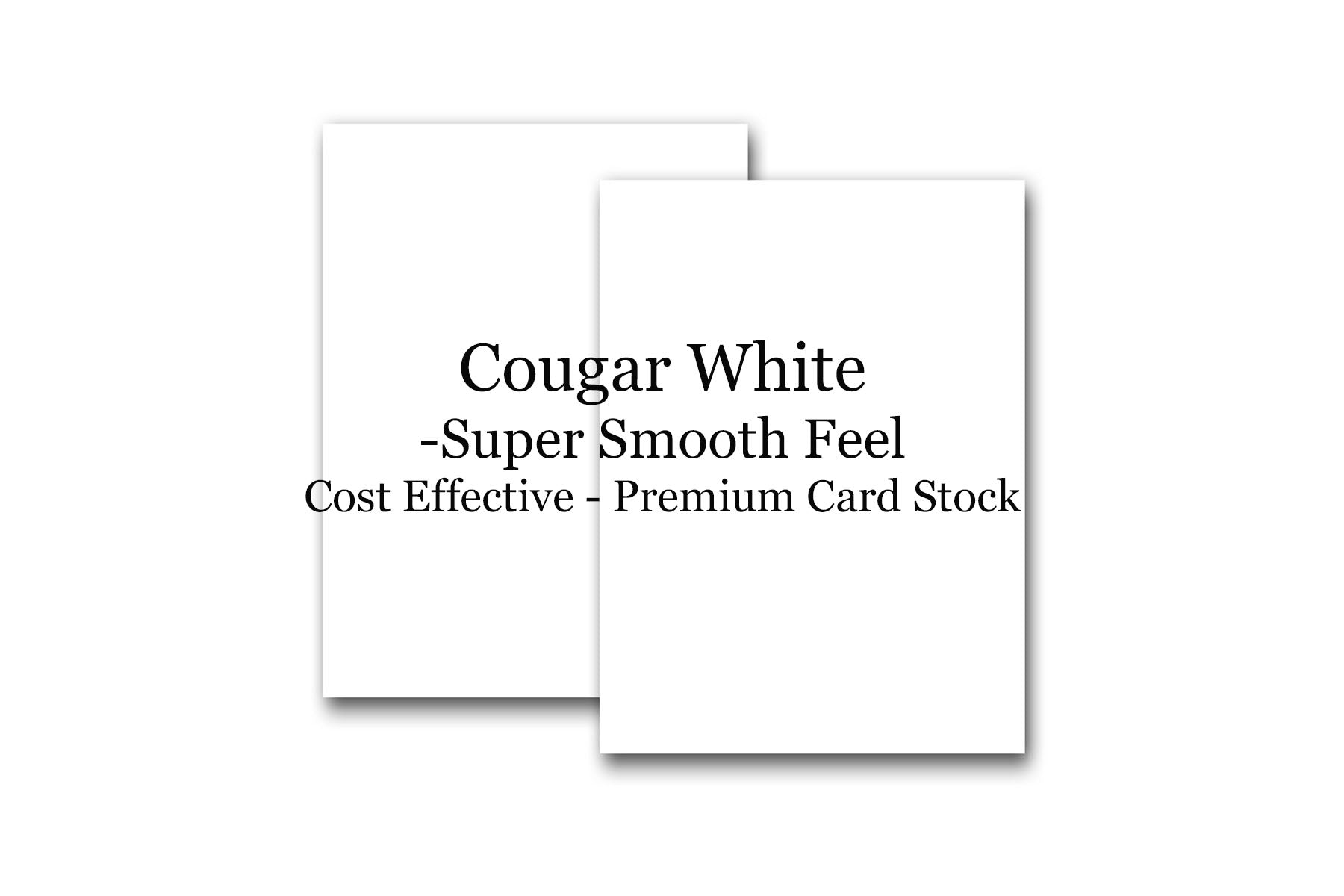 Cougar Digital 8.5 x 11 White Cardstock 110lb Smooth Cover 200/Ream 