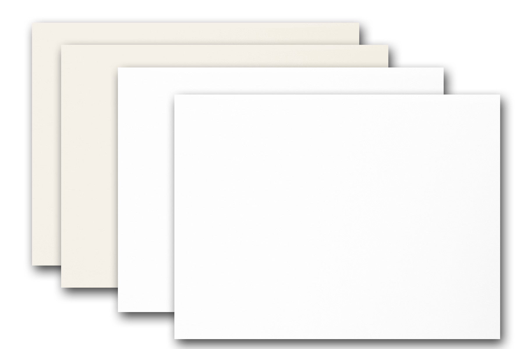 Blank Color Note Cards Uncoated - Yellow - 4 1/2 x 6 Inches - 40 Cards and  40 Envelopes (These Are NOT Fold Over Cards)
