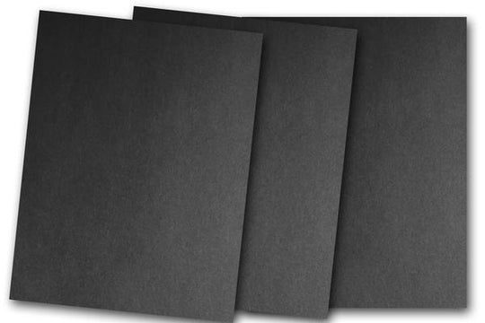 Black Heavy-Weight Cardstock Cover, Felt Textured Finish — Canada