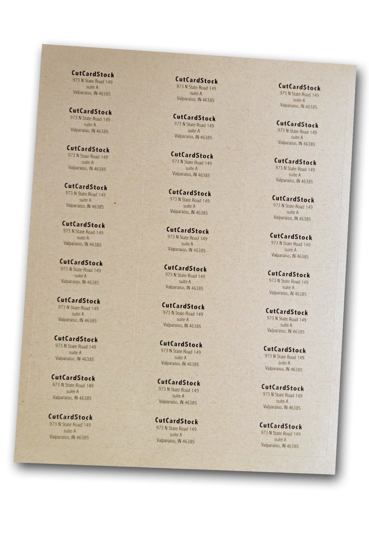 Kraft Sticker Paper Sheets - 30 Sheets