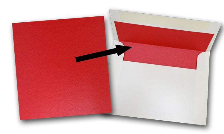 DIY Metallic A-7 Square Flap Envelope Liners - 50 pk - CutCardStock