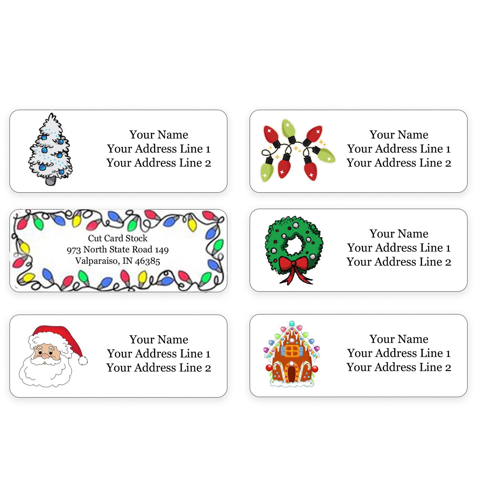 Holiday Envelope Sealing Stickers Personalized Envelope Stickers for  Christmas Cards Variety of Designs Bundle and Save 