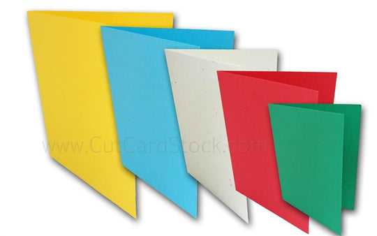 Blank Folded Note Cards, A2 folded cards, DIY note cards, - CutCardStock